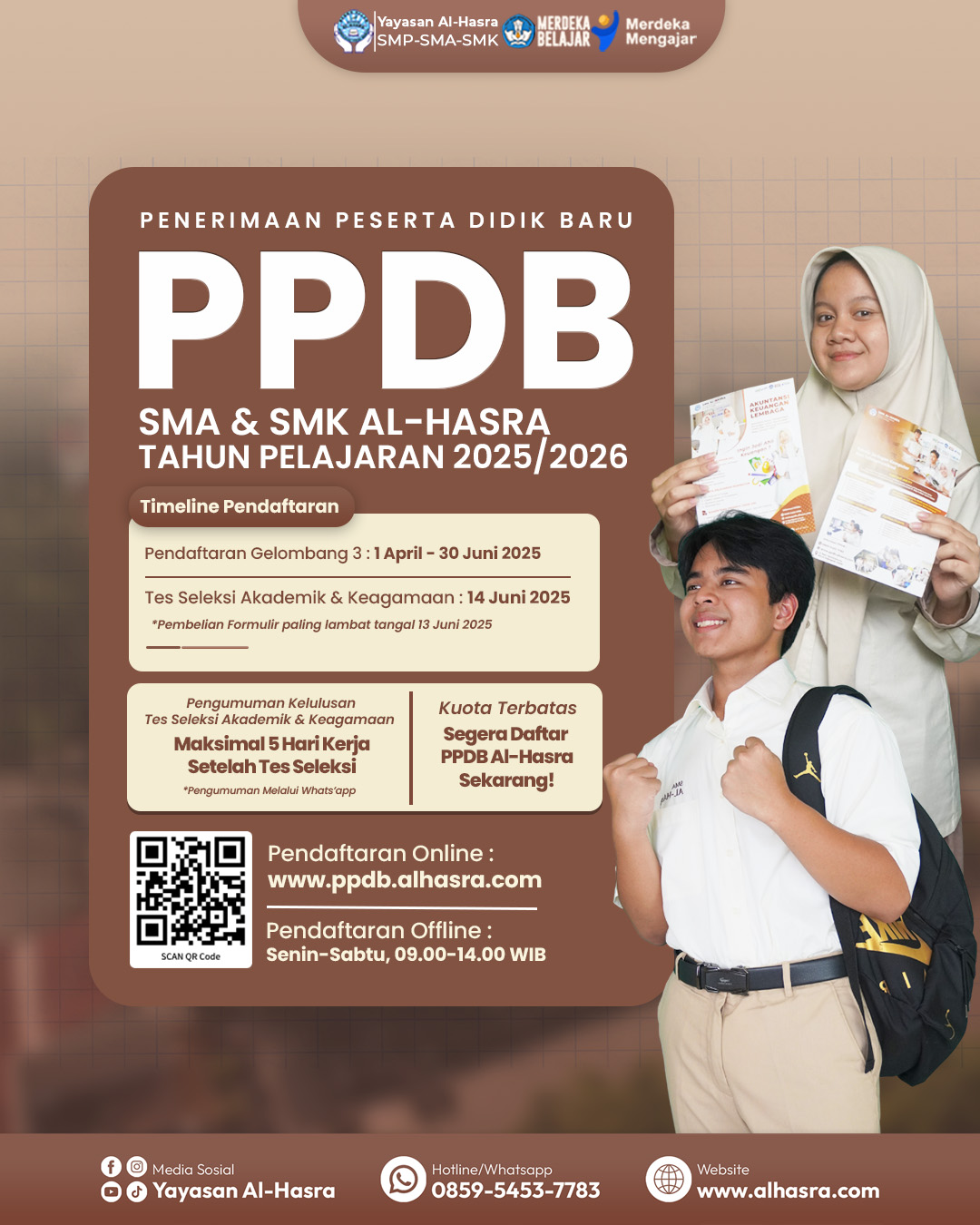 PPDB SMA AL-HASRA GELOMBANG 3 SUDAH DIBUKA!