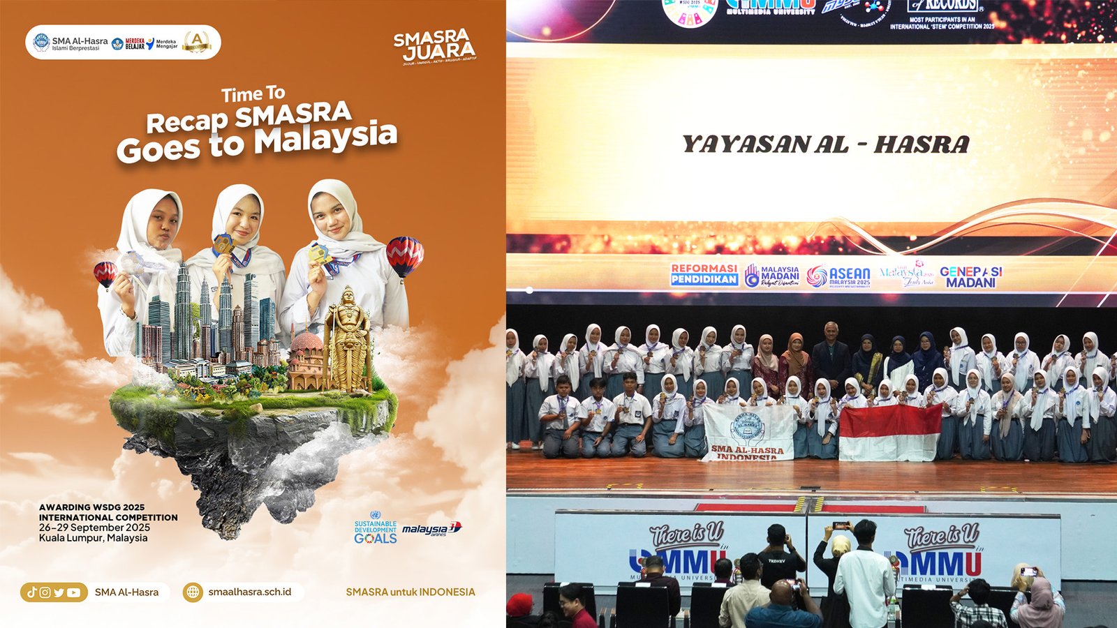 Bikin Bangga! SMA Al-Hasra Berhasil Menjuarai WSDG International Competition di Malaysia