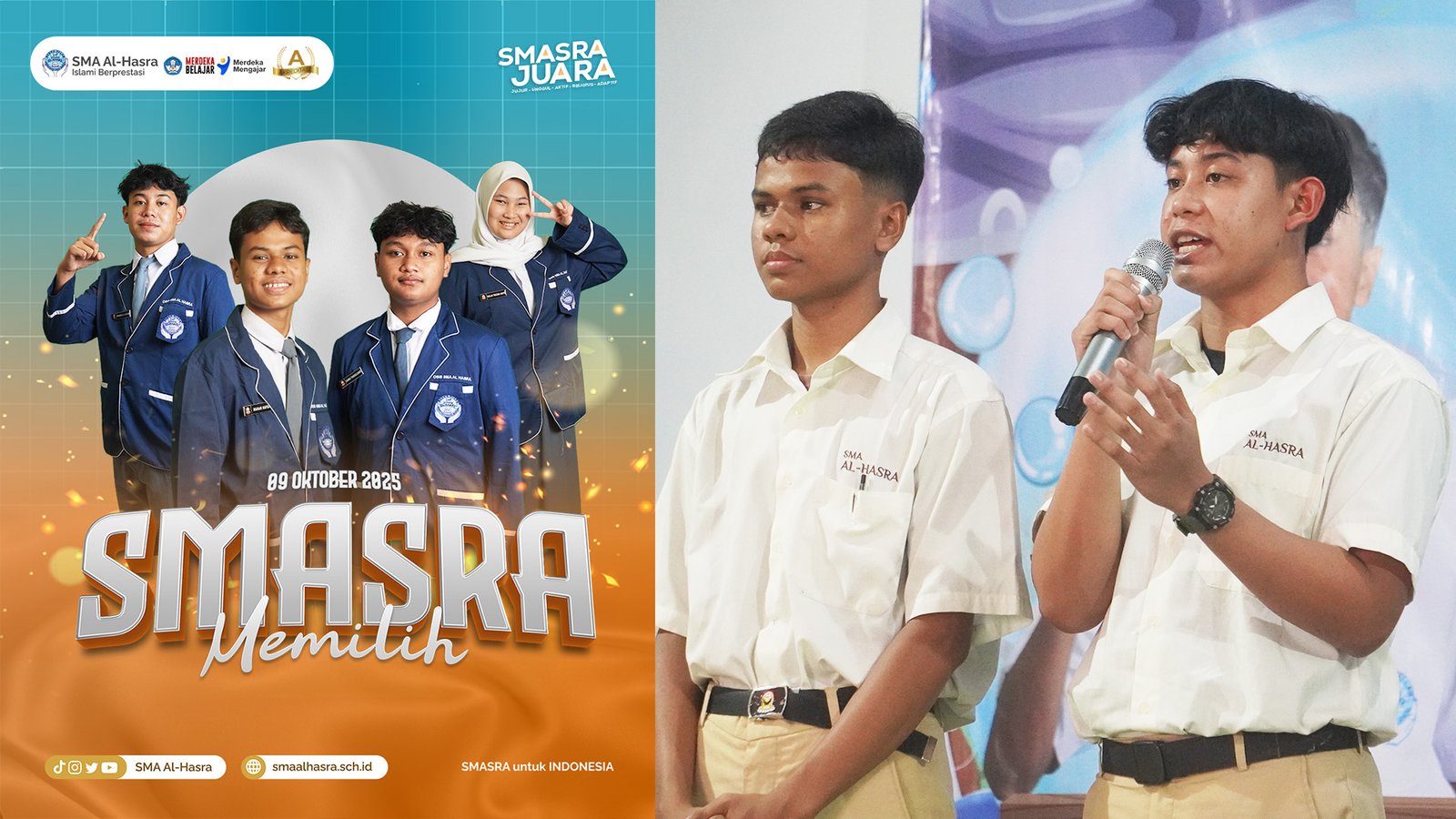 SMA Al-Hasra Sukses Gelar Pemilihan Ketua OSIS Secara Paperless!